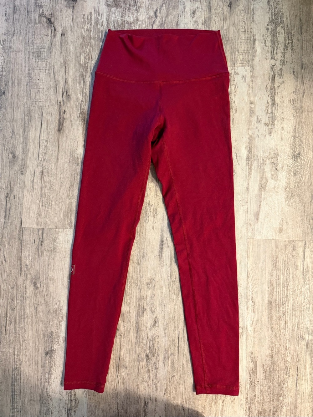 Fleo Women's Burgundy High-Waist Leggings Size Small